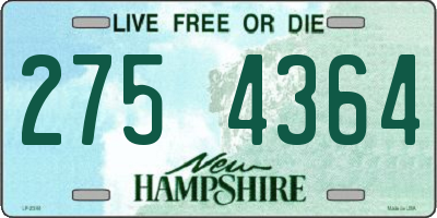 NH license plate 2754364