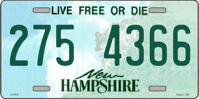 NH license plate 2754366