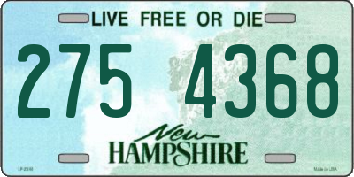 NH license plate 2754368