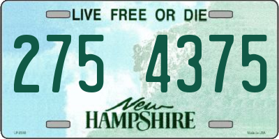 NH license plate 2754375
