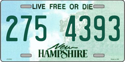 NH license plate 2754393