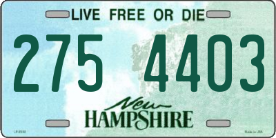 NH license plate 2754403