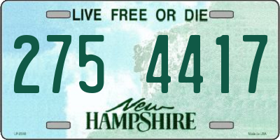 NH license plate 2754417