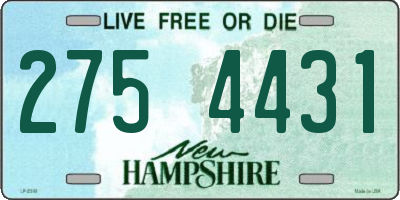 NH license plate 2754431