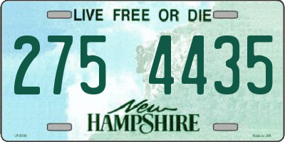 NH license plate 2754435