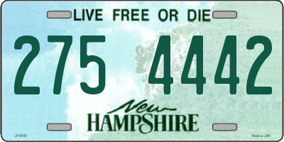 NH license plate 2754442