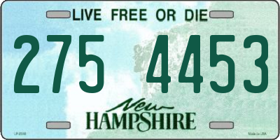 NH license plate 2754453