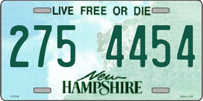 NH license plate 2754454