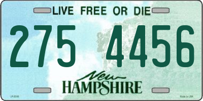 NH license plate 2754456