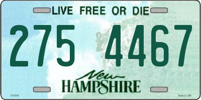 NH license plate 2754467