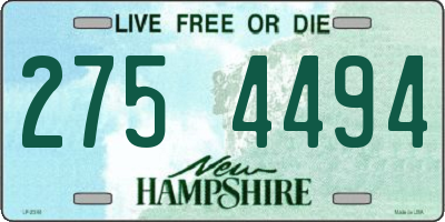 NH license plate 2754494
