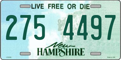 NH license plate 2754497