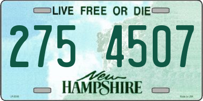 NH license plate 2754507
