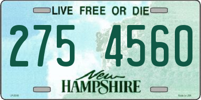 NH license plate 2754560