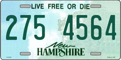 NH license plate 2754564