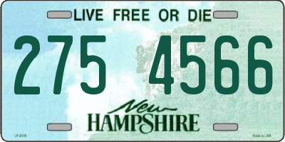 NH license plate 2754566