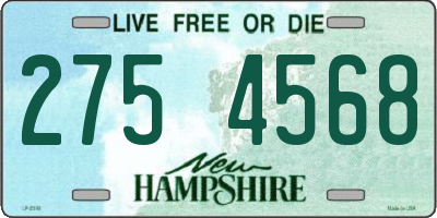 NH license plate 2754568