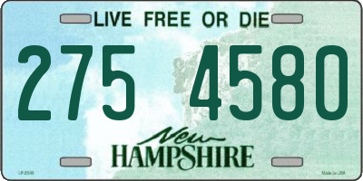 NH license plate 2754580