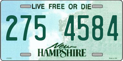 NH license plate 2754584