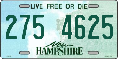 NH license plate 2754625
