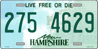 NH license plate 2754629