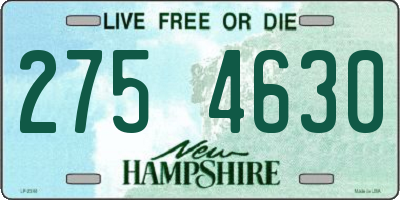 NH license plate 2754630