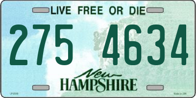 NH license plate 2754634