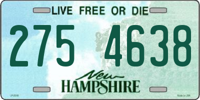 NH license plate 2754638