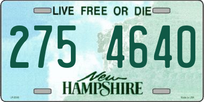 NH license plate 2754640