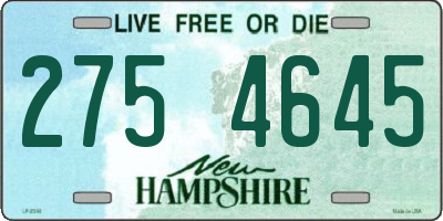NH license plate 2754645