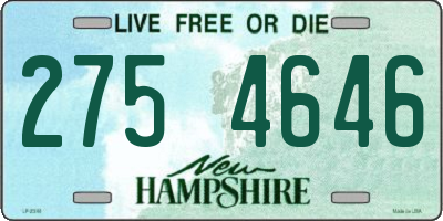 NH license plate 2754646