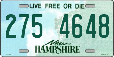 NH license plate 2754648