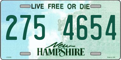 NH license plate 2754654