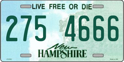 NH license plate 2754666