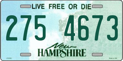 NH license plate 2754673