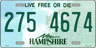 NH license plate 2754674