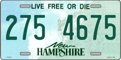 NH license plate 2754675