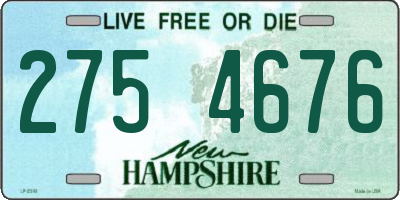 NH license plate 2754676