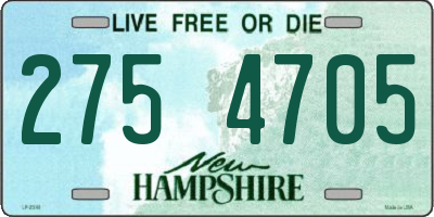 NH license plate 2754705