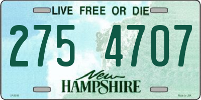 NH license plate 2754707