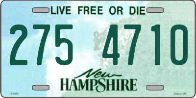 NH license plate 2754710
