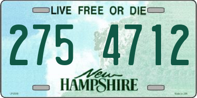 NH license plate 2754712