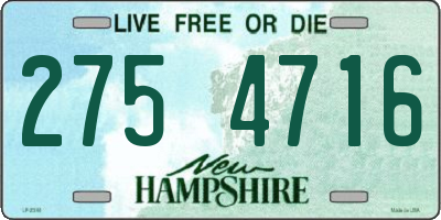 NH license plate 2754716