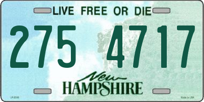NH license plate 2754717