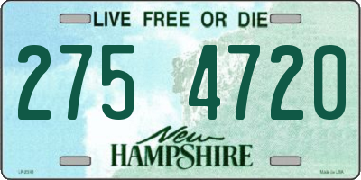 NH license plate 2754720