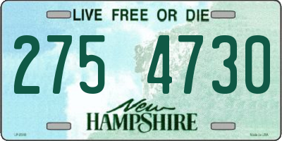 NH license plate 2754730