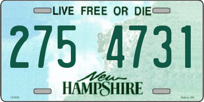NH license plate 2754731