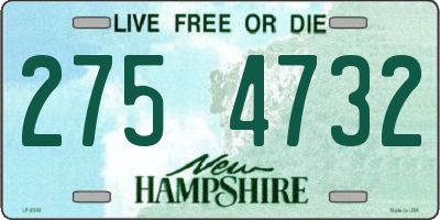 NH license plate 2754732