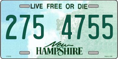 NH license plate 2754755
