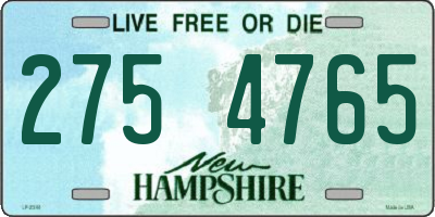 NH license plate 2754765